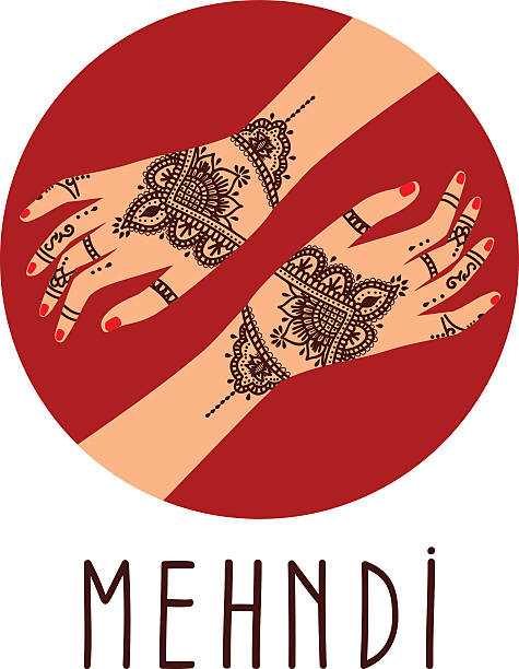 エレメントのヨガ mudra mehendi パターン手にします。 - hinduism henna tattoo tattoo human hand点のイラスト素材／クリップアート素材／マンガ素材／アイコン素材