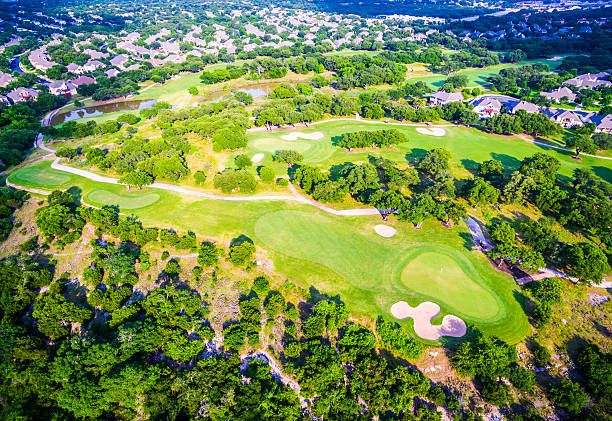 istock Golf Course suburban Homes Round Rock Texas 636037410