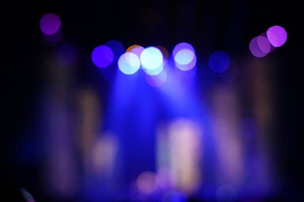 istock Defocused entertainment concert lighting on stage 636040972