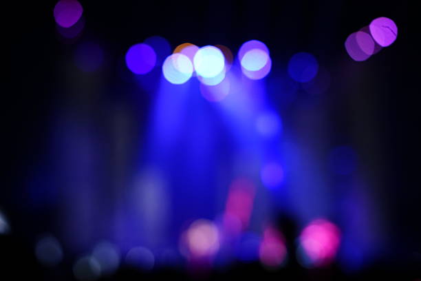 istock Defocused entertainment concert lighting on stage 636041190
