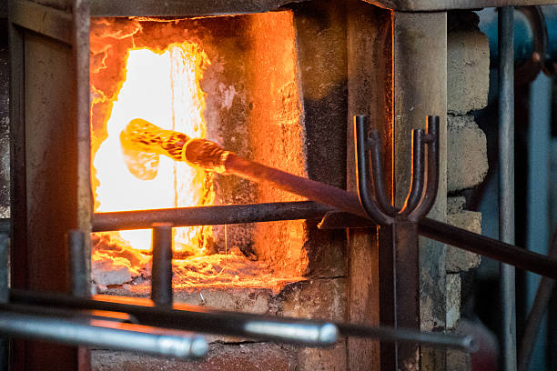 istock Glass Blowing Factory 636041292