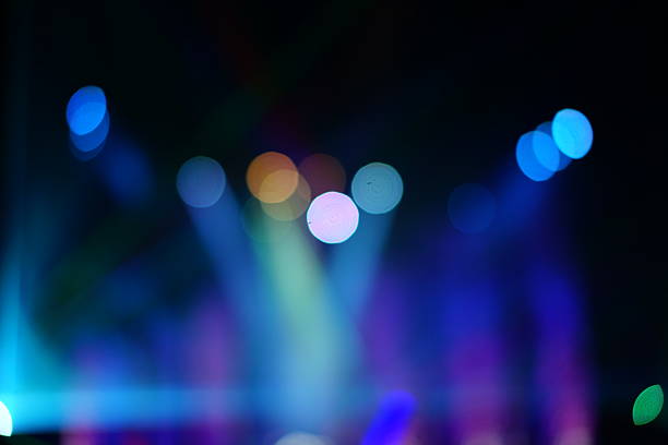 istock Defocused entertainment concert lighting on stage 636043082
