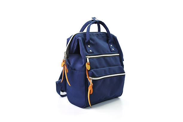 istock dark blue bag isolated on white background 636047648