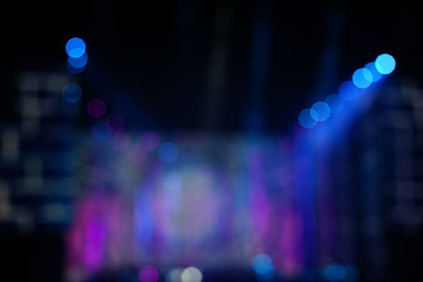 istock Defocused entertainment concert lighting on stage 636050464