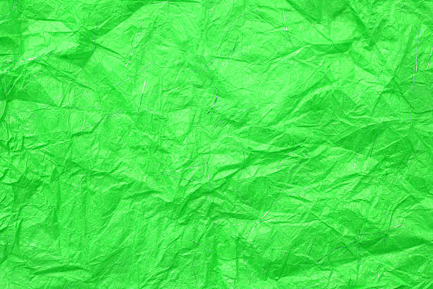 istock Abstract green Mulberry paper texture. 636052760