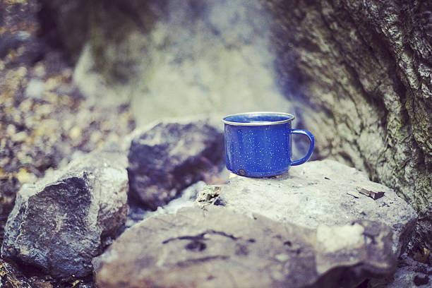 istock Cooking breakfast on a campfire at a summer camp. 636059992
