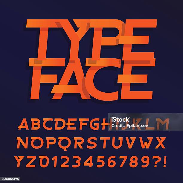Alphabet Typefaces App Decorative Alphabet Typeface Stock Illustration - Download Image Now ...