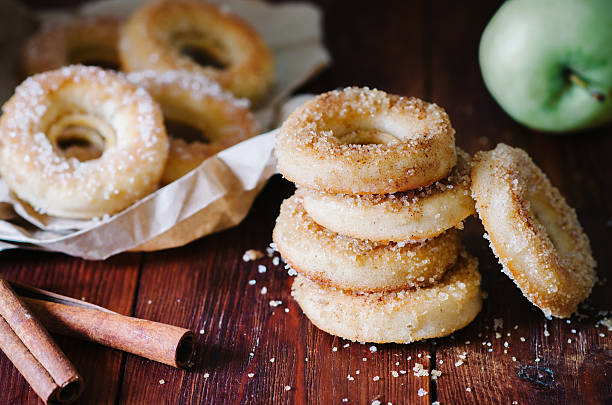 istock Breakfast whith homemade doughnuts with cinnamon sugar 636067452
