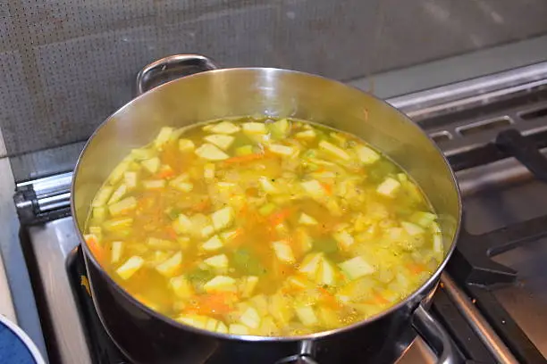 Preparation vegetable soup