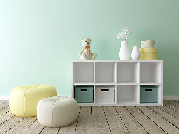 istock baby room interior, nursery 636070898