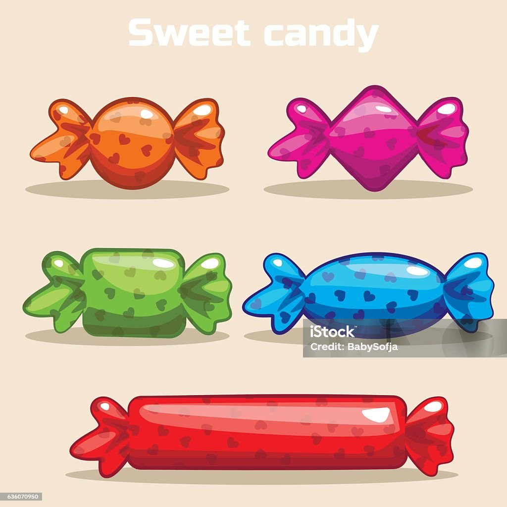 Phim Hoạt Hình Kẹo Ngọt Dễ Thương Hình minh họa Sẵn có - Tải xuống ...