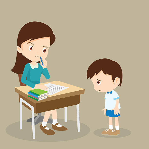 Guilty Student 40+ Classroom Teacher Students Serious Stock Illustrations, Royalty ...
