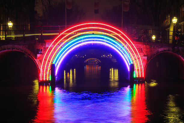 Amsterdam Rainbow stock photo