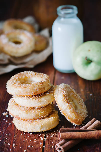 istock Breakfast whith homemade doughnuts with cinnamon sugar 636073090
