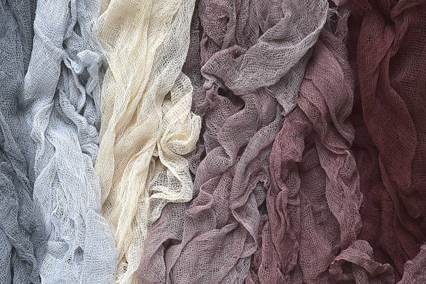 Hand dyed pastel colored gauze  . Hand dyed pastel colored gauze .Colorful cloth texture background. textured arts and entertainment on gunny stock pictures, royalty-free photos & images