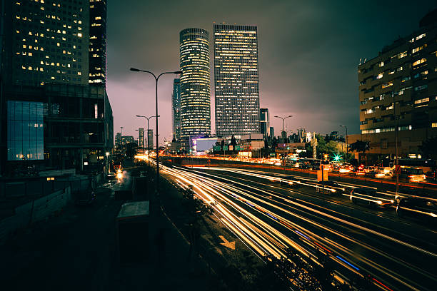 Modern office building cityscape skyline panoramic aerial view Modern office building cityscape skyline panoramic aerial view tel aviv photos stock pictures, royalty-free photos & images