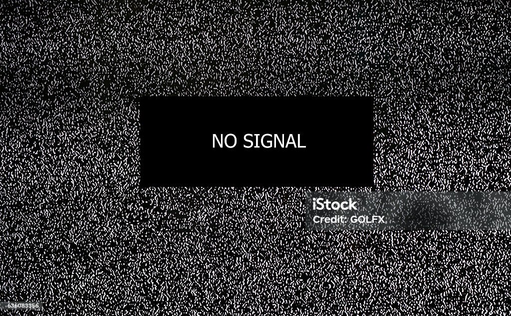 Pas de signal TV, - Photo de Abstrait libre de droits