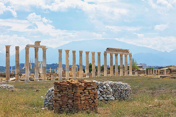 Laodicea is an ancient city in present-day western Turkey, founded by Seleucid King Antiochus II in honor of his wife, Laodice. The city was an early center of Christianity and one of the Seven Churches of Revelation. In the 4th century, Apollinaris of Laodicea proposed the theory later called Apollinarianism, which was considered heretical by the Catholic Church.