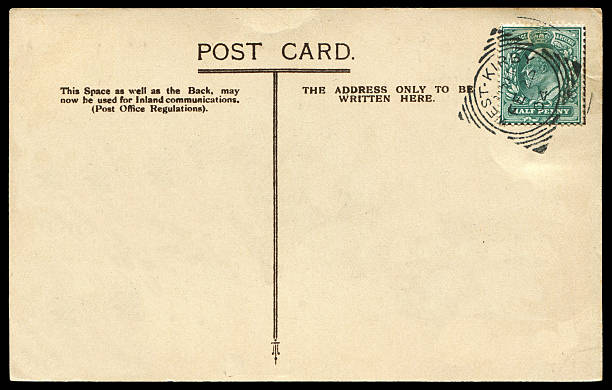 istock antique blank postcard sent from Britain in early 20th century 636090426