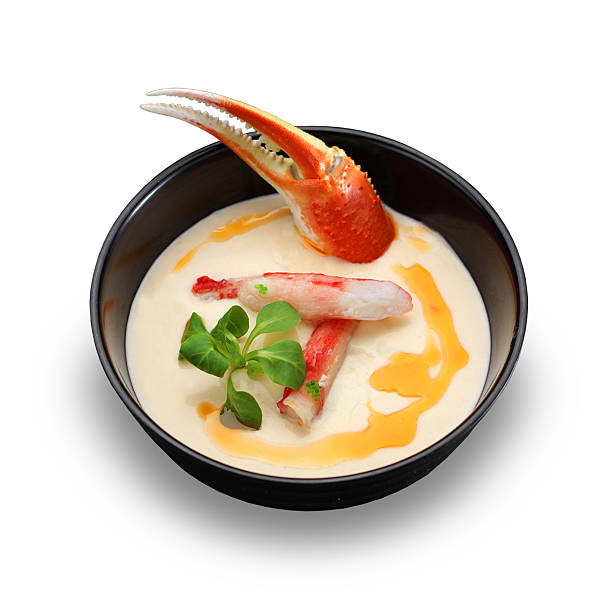 istock Seychelles cuisine. Crab cream soup isolated 636090482
