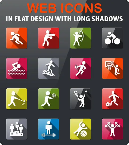 Vector illustration of sport icon set