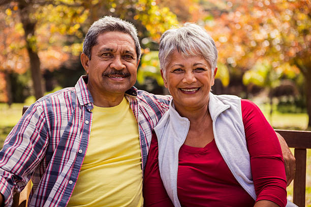 istock An elderly couple smiling at the camera 636097352
