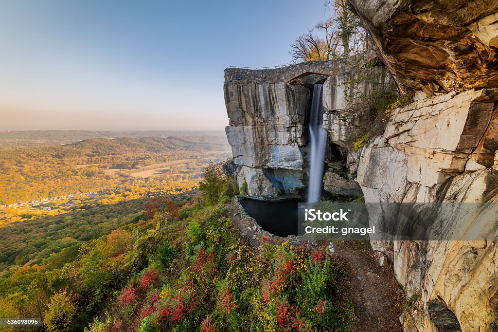 High Falls High Falls and Lovers Leap on Lookout Mountain, Georgia near Chattanooga, Tennessee Chattanooga Stock Photo