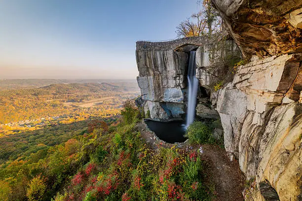 High Falls and Lovers Leap on Lookout Mountain, Georgia near Chattanooga, Tennessee