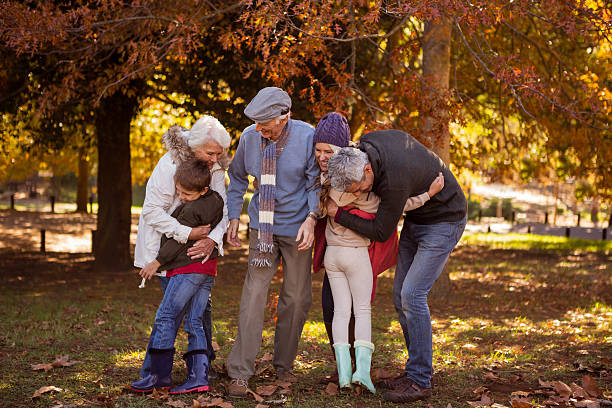 istock Smiling family embracing 636099154