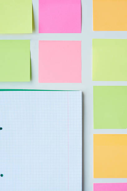 istock Blank sticky notes with piece of paper 636101330