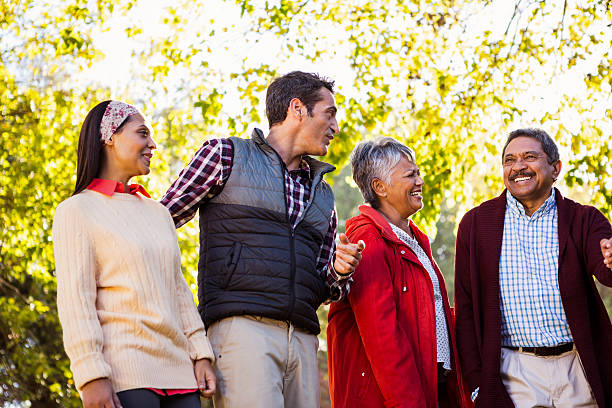 istock Happy family at park 636101724
