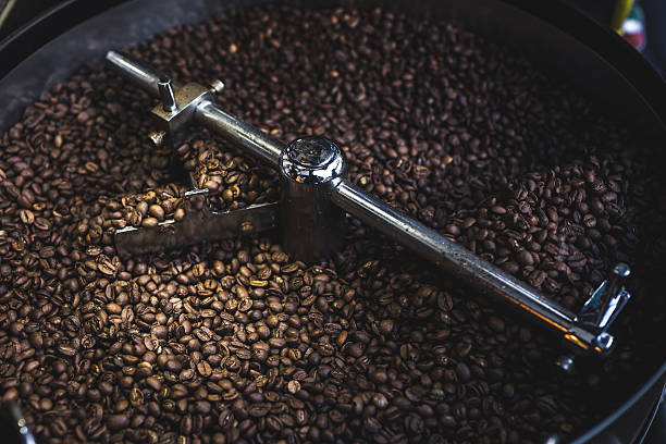 istock Process roasting and mixing coffee. Coffee beans In the roast 636102886