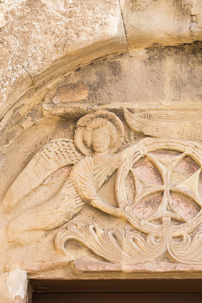 istock Mtskheta, Georgia. Close Bas-Relief Glorification Of Cross Crowning 636115732