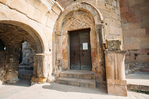 istock Mtskheta, Georgia. Entrance To Ancient Jvari Monastery, Georgian 636116800
