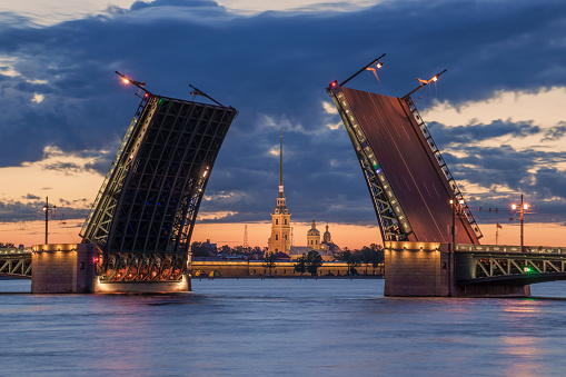 Neva river, Saint-Petersburg, Russia