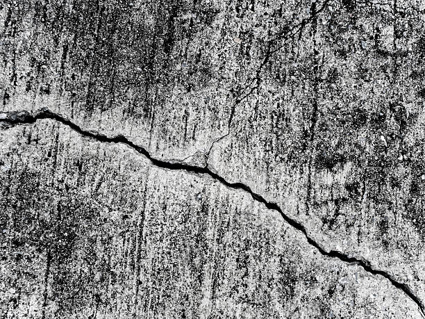 istock Cracked and separated of concrete floor 636120156