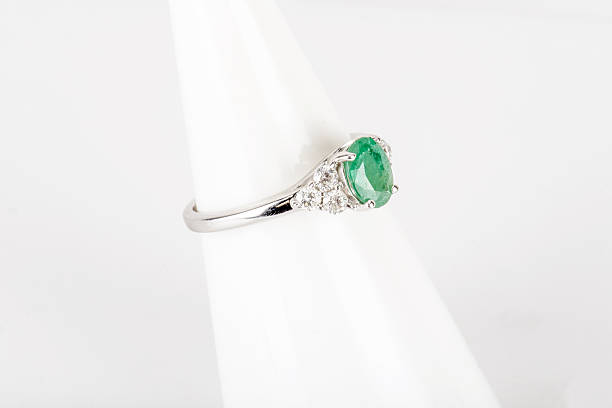istock Precious Ring. Jewellery on White Background 636121790