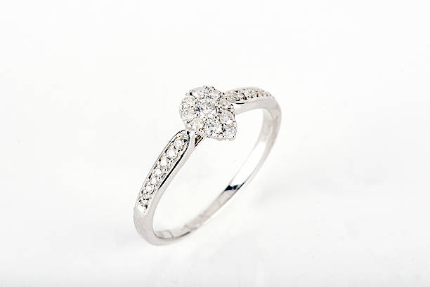 istock Precious Ring. Jewellery on White Background 636122324