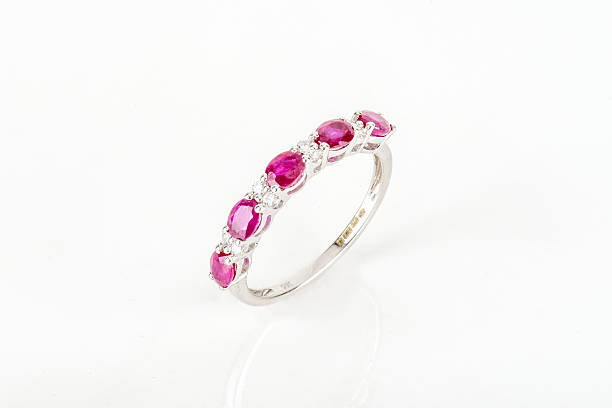 istock Precious Ring. Jewellery on White Background 636123254
