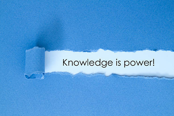 Knowledge is power. stock photo