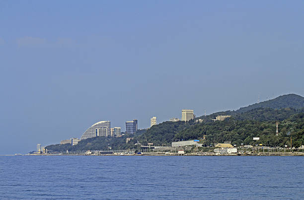 istock seaside, buildings and mountains in Sochi 636138242
