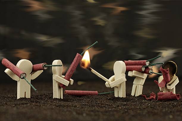 Carefully deal with fireworks - it's dangerous