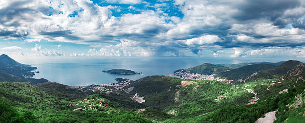 istock Panoramic view at Budva reviera, Montenegro, Adriatic sea 636141046