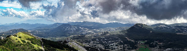 istock Panorama at mountains range, nature landscape 636142170