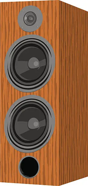 Vector illustration of Musical speaker