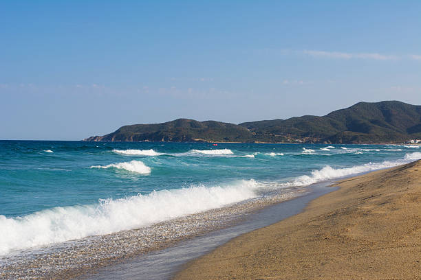 istock Waves on the beach in Sarti 636151936