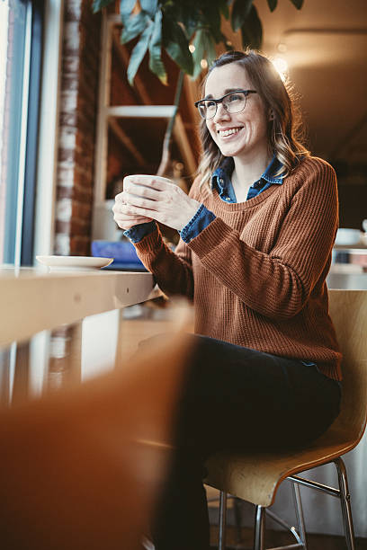 istock Content Woman in Cafe 636153112