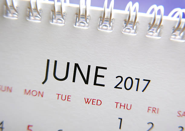 istock Close up calendar of June 2017 636153802
