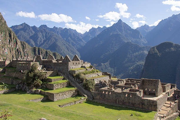 istock Machu picchu ruins, without tourists, during a sunny day 636160070