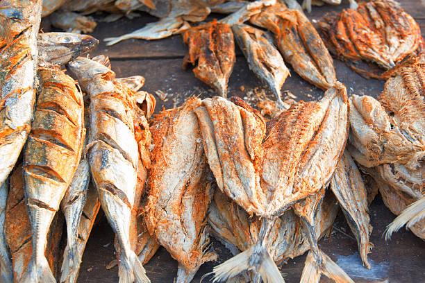 istock Salted fish in fishmarket 636160172